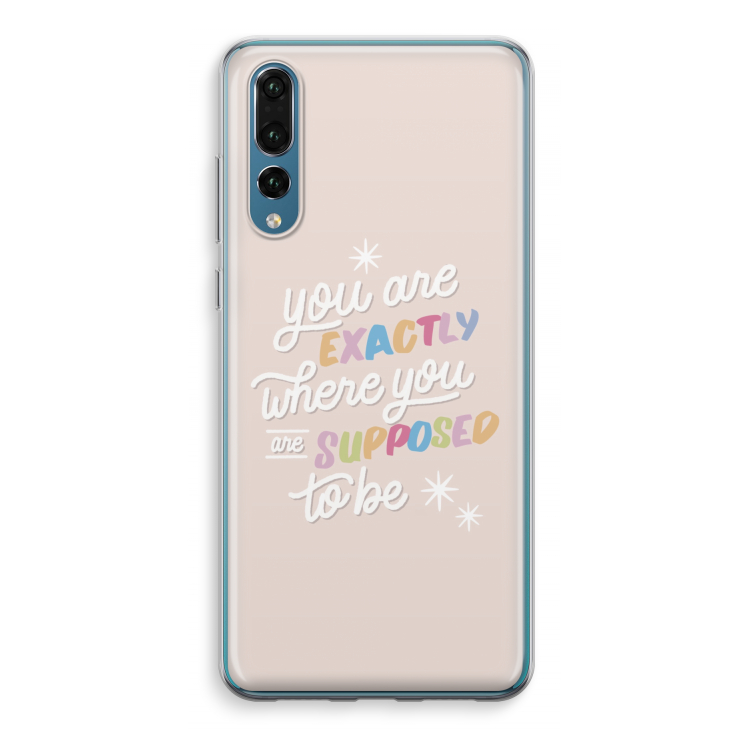 Right Place: Huawei P20 Pro Transparant Hoesje