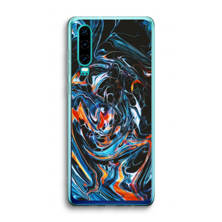 Black Unicorn: Huawei P30 Transparant Hoesje