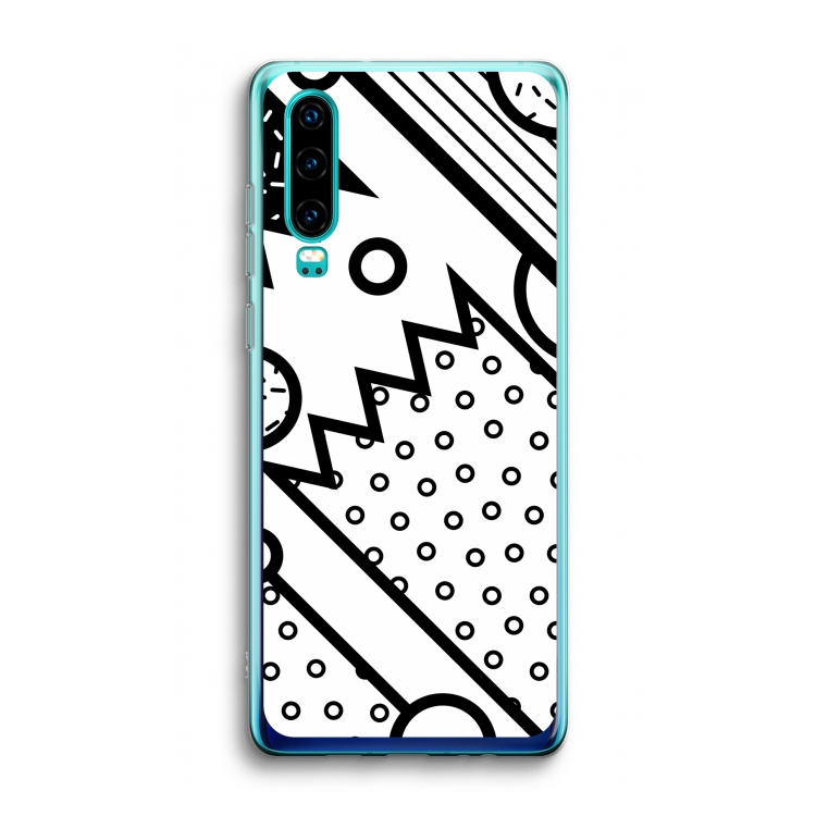 Pop Art #4: Huawei P30 Transparant Hoesje