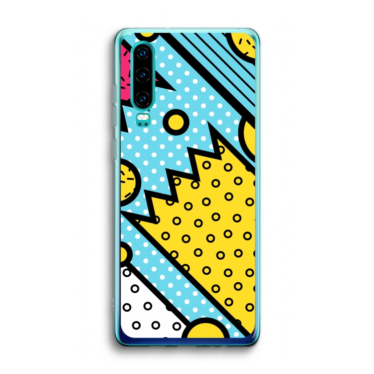 Pop Art #1: Huawei P30 Transparant Hoesje