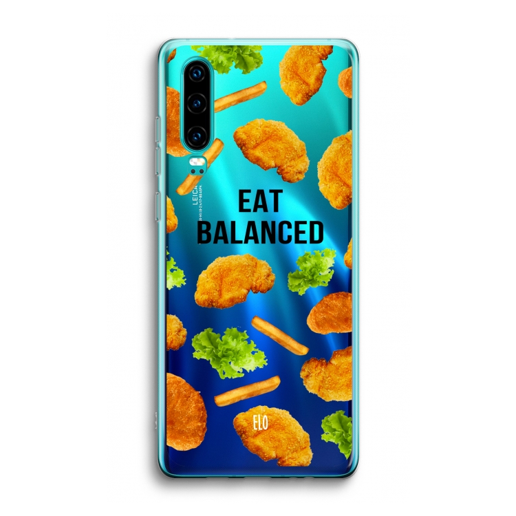 Eat Balanced: Huawei P30 Transparant Hoesje