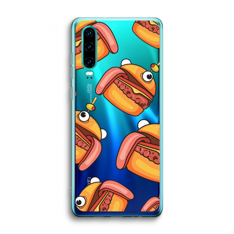 Hamburger: Huawei P30 Transparant Hoesje