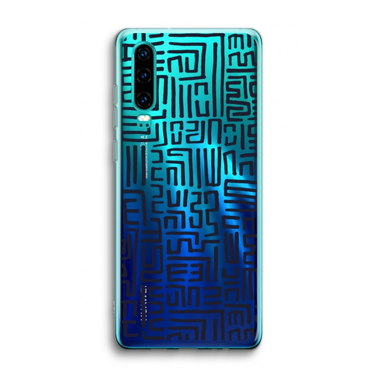 Moroccan Print: Huawei P30 Transparant Hoesje