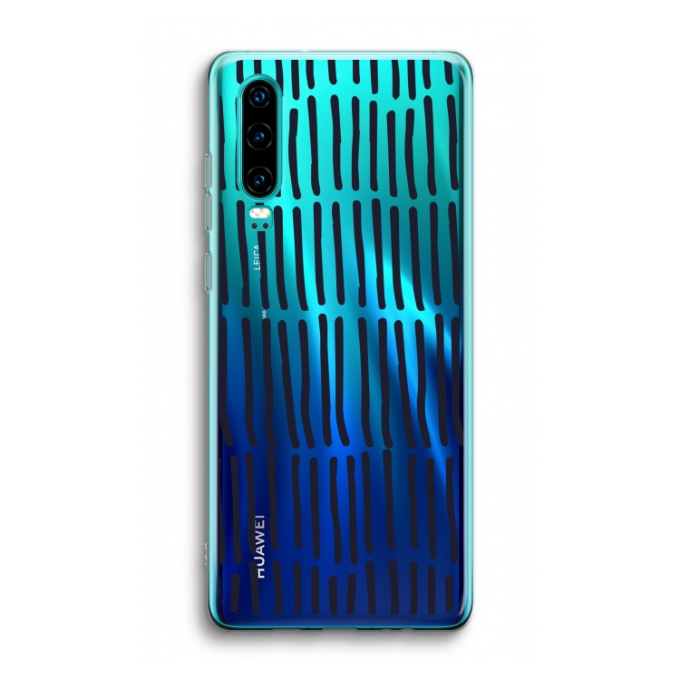 Moroccan stripes: Huawei P30 Transparant Hoesje