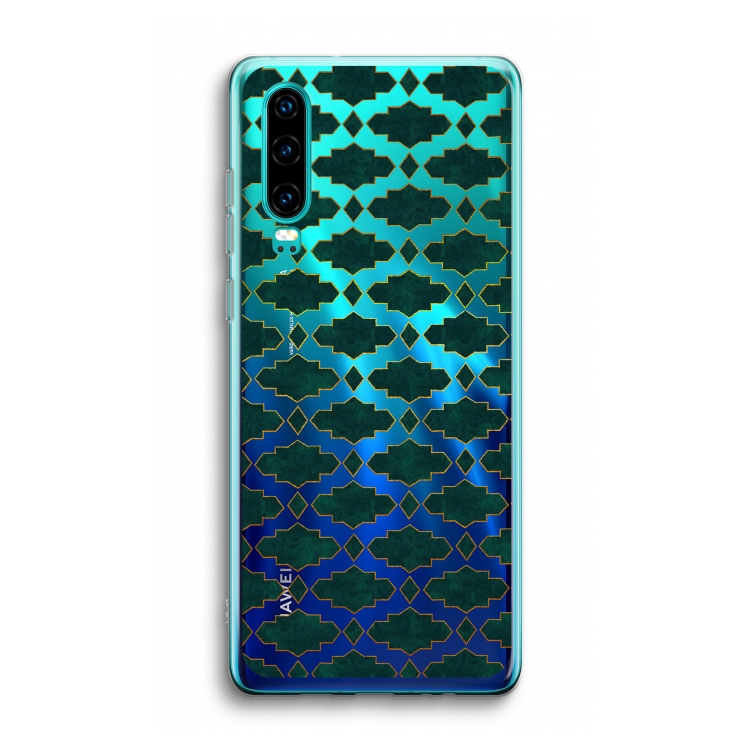 Moroccan tiles: Huawei P30 Transparant Hoesje