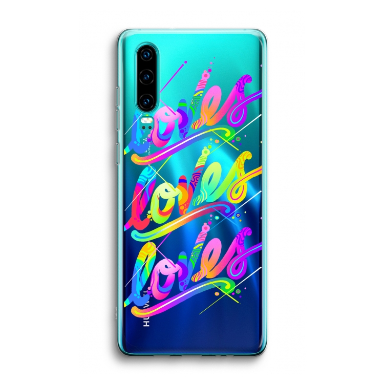 Loves: Huawei P30 Transparant Hoesje