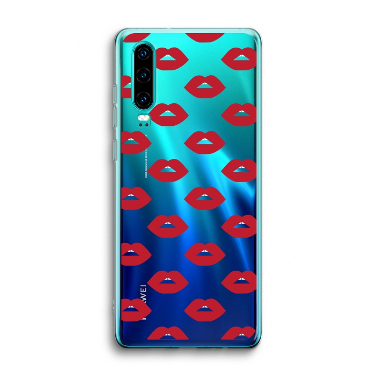 Lips: Huawei P30 Transparant Hoesje
