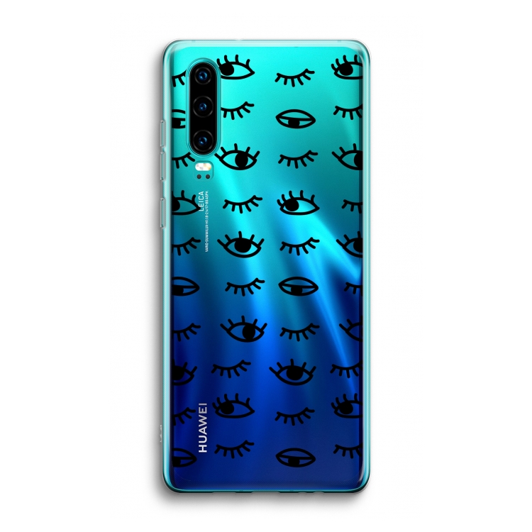 Eye pattern #2: Huawei P30 Transparant Hoesje