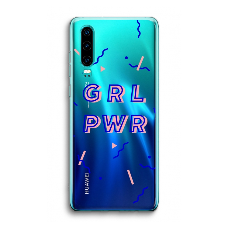 GRL PWR: Huawei P30 Transparant Hoesje