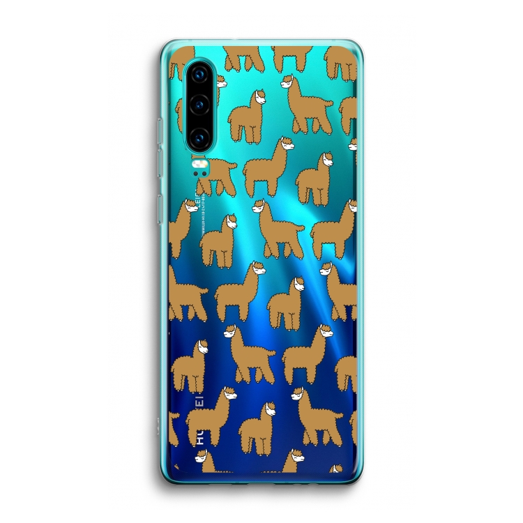Alpacas: Huawei P30 Transparant Hoesje