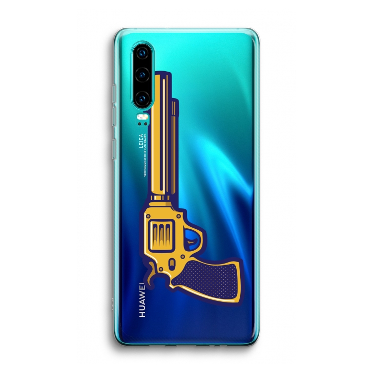 Pew Pew Pew: Huawei P30 Transparant Hoesje