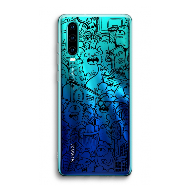 Vexx Black City : Huawei P30 Transparant Hoesje