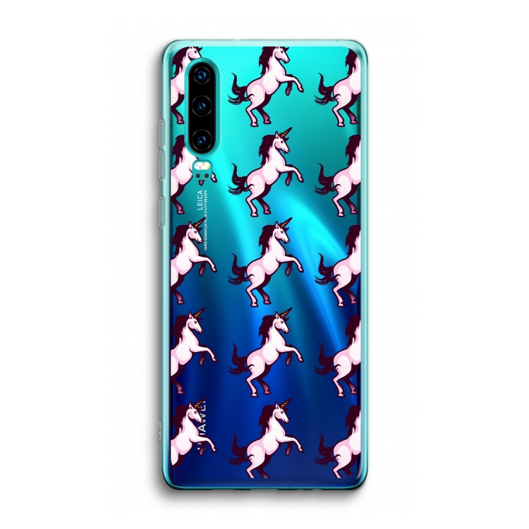 Musketon Unicorn: Huawei P30 Transparant Hoesje