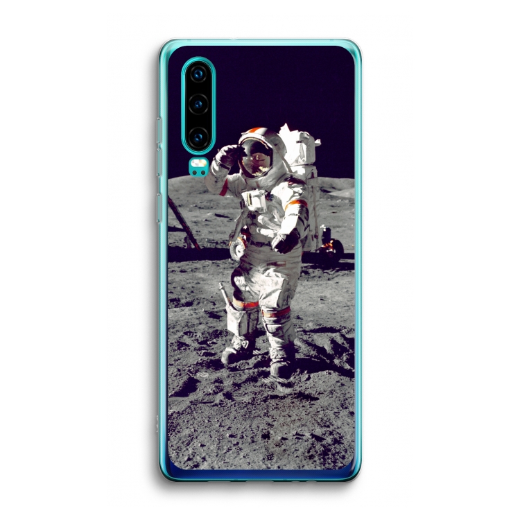 Spaceman: Huawei P30 Transparant Hoesje