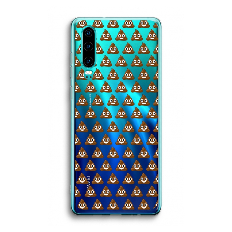 Poop emoji: Huawei P30 Transparant Hoesje