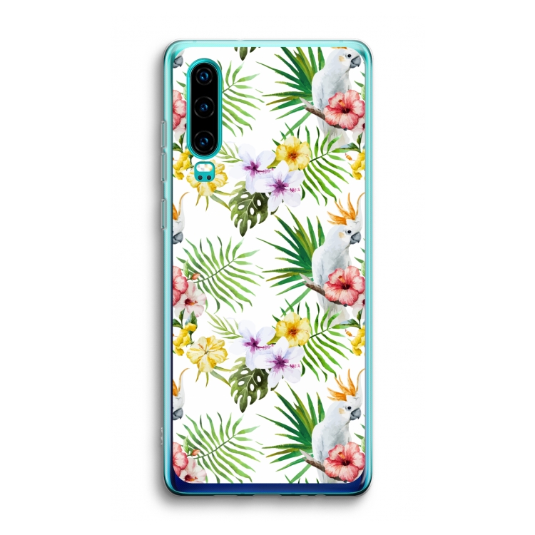 Gele kuif: Huawei P30 Transparant Hoesje