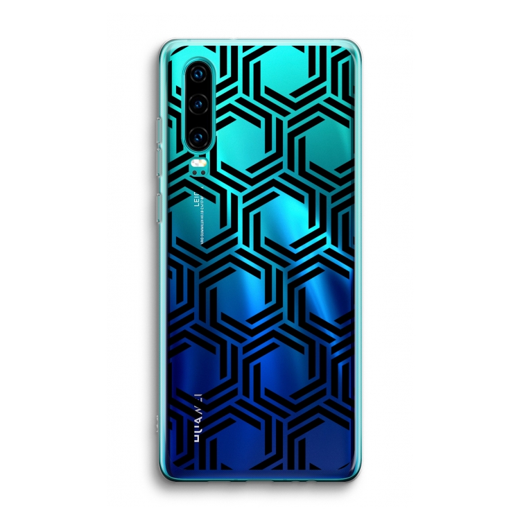 Geometrisch patroon: Huawei P30 Transparant Hoesje