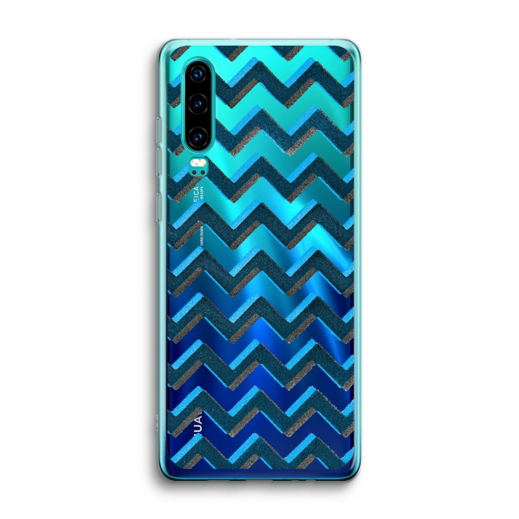 Onderbroken lijn: Huawei P30 Transparant Hoesje