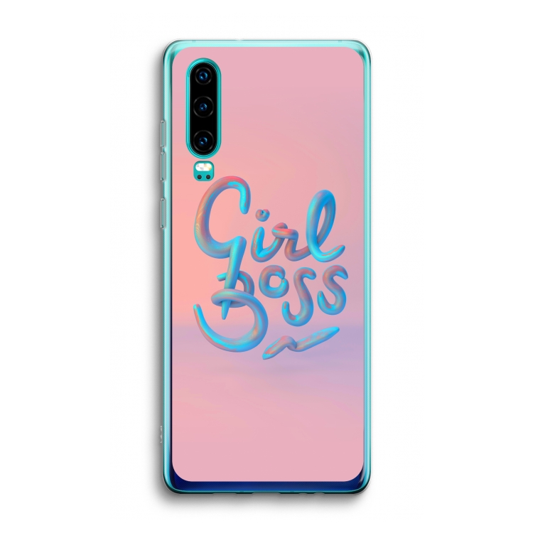 Girl boss: Huawei P30 Transparant Hoesje