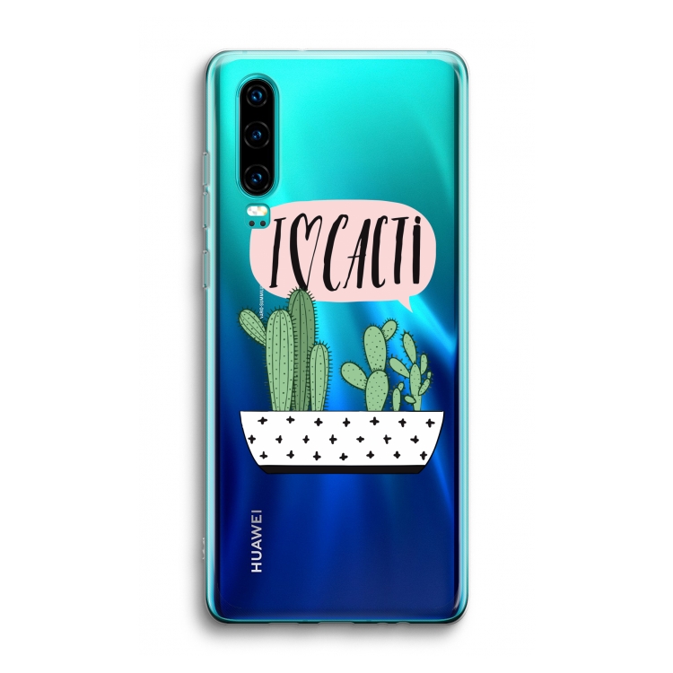 I love cacti: Huawei P30 Transparant Hoesje