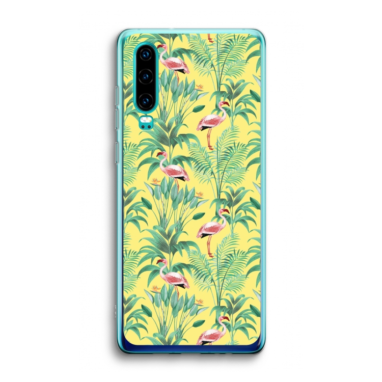 Flamingo party: Huawei P30 Transparant Hoesje