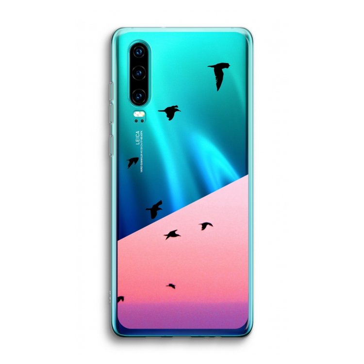 Fly away: Huawei P30 Transparant Hoesje