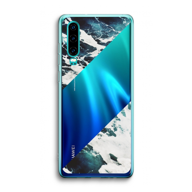 Golven: Huawei P30 Transparant Hoesje