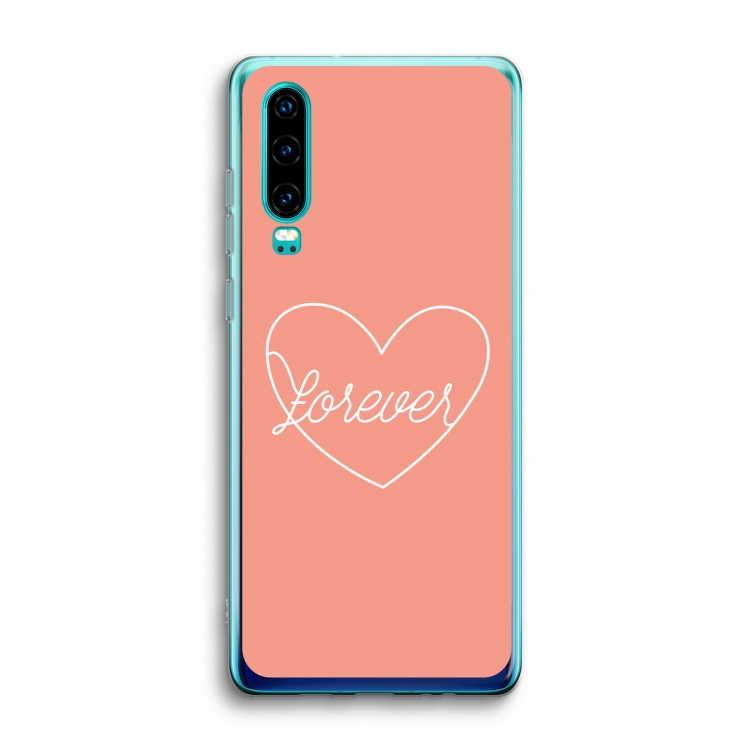 Forever heart: Huawei P30 Transparant Hoesje
