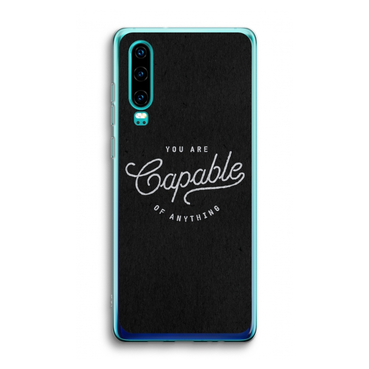 Capable: Huawei P30 Transparant Hoesje