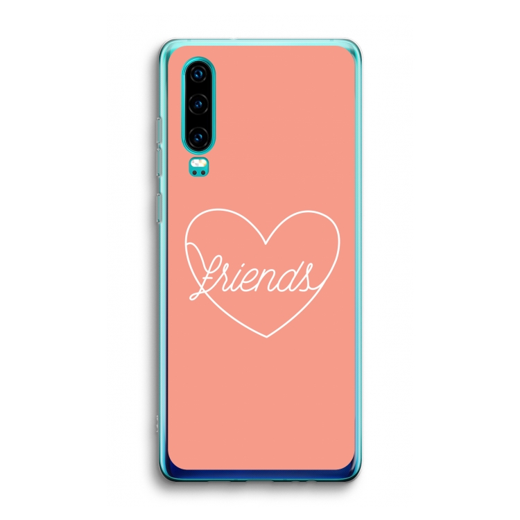 Friends heart: Huawei P30 Transparant Hoesje