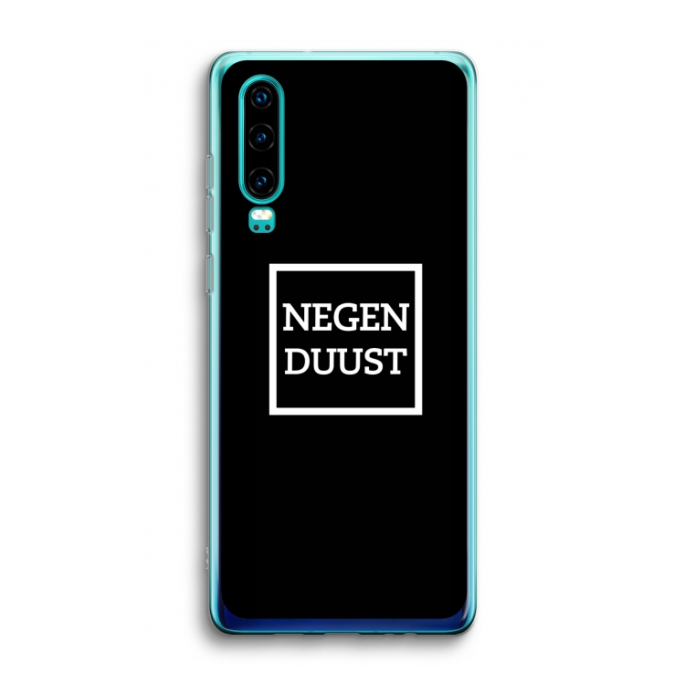 Negenduust black: Huawei P30 Transparant Hoesje