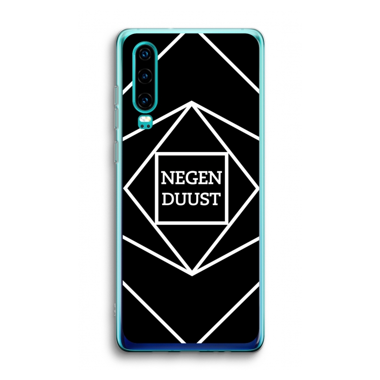 Negenduust geometrisch: Huawei P30 Transparant Hoesje