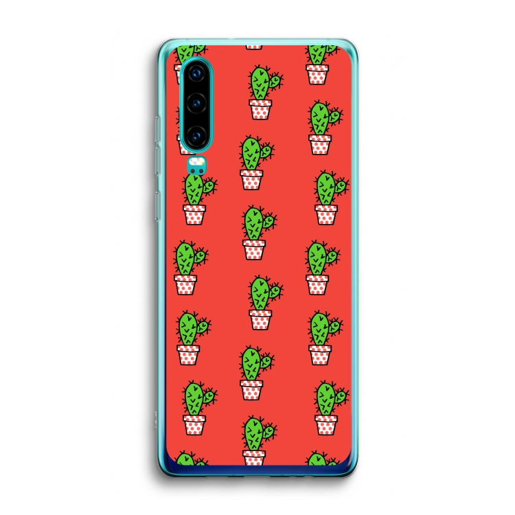 Mini cactus: Huawei P30 Transparant Hoesje