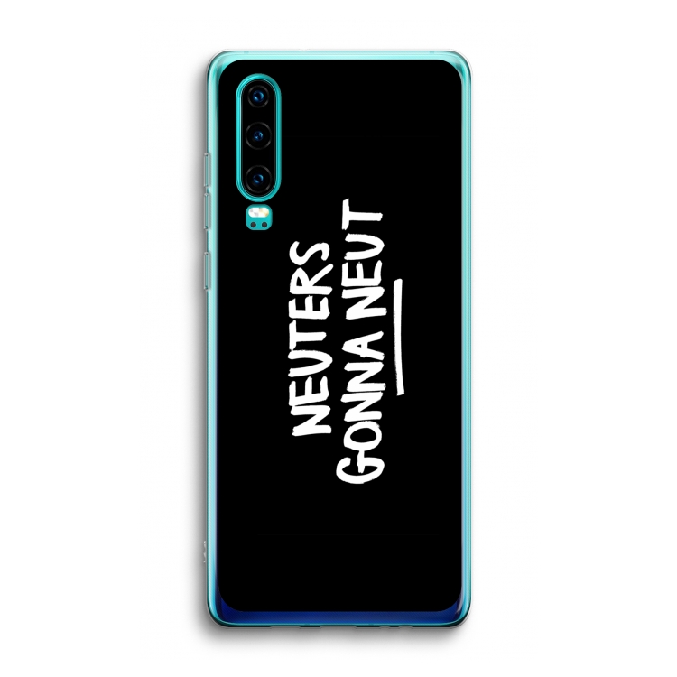 Neuters (zwart): Huawei P30 Transparant Hoesje