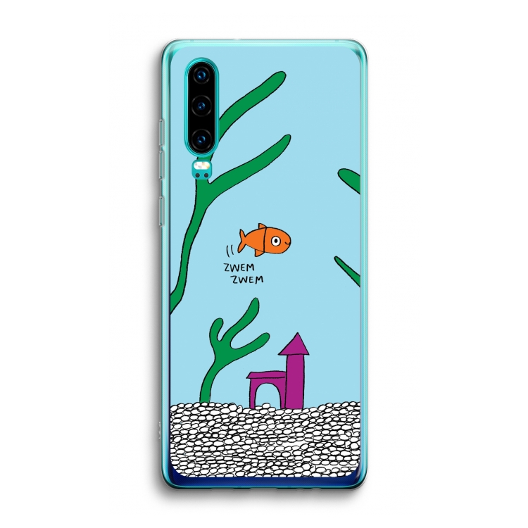 Aquarium: Huawei P30 Transparant Hoesje