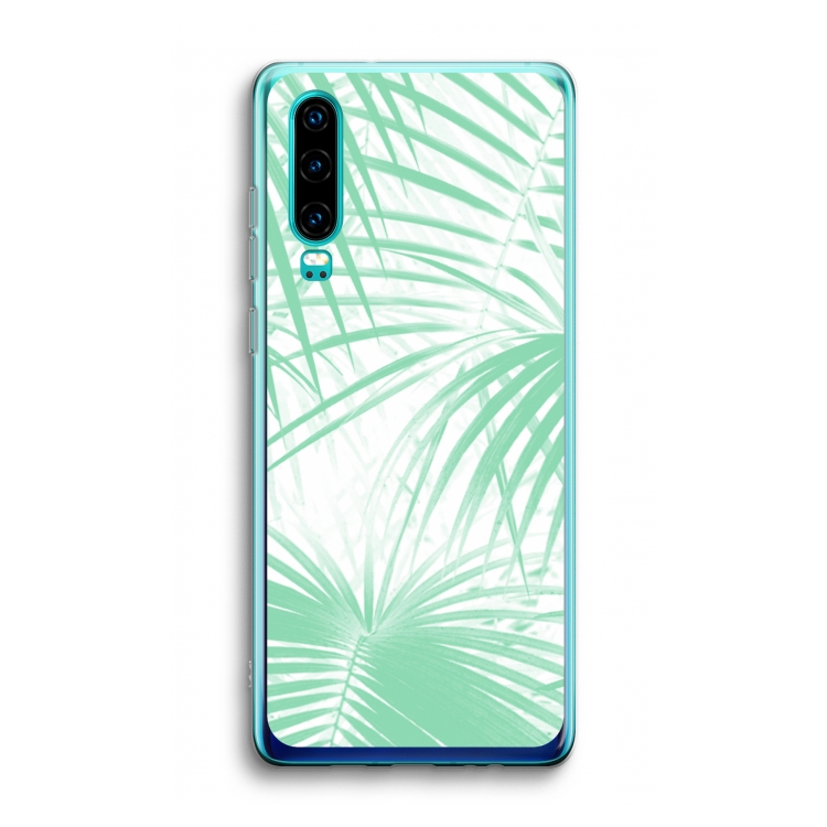 Palmbladeren: Huawei P30 Transparant Hoesje