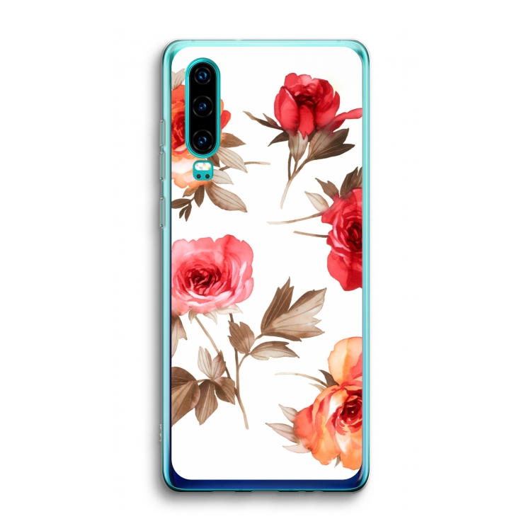 Roosjes: Huawei P30 Transparant Hoesje