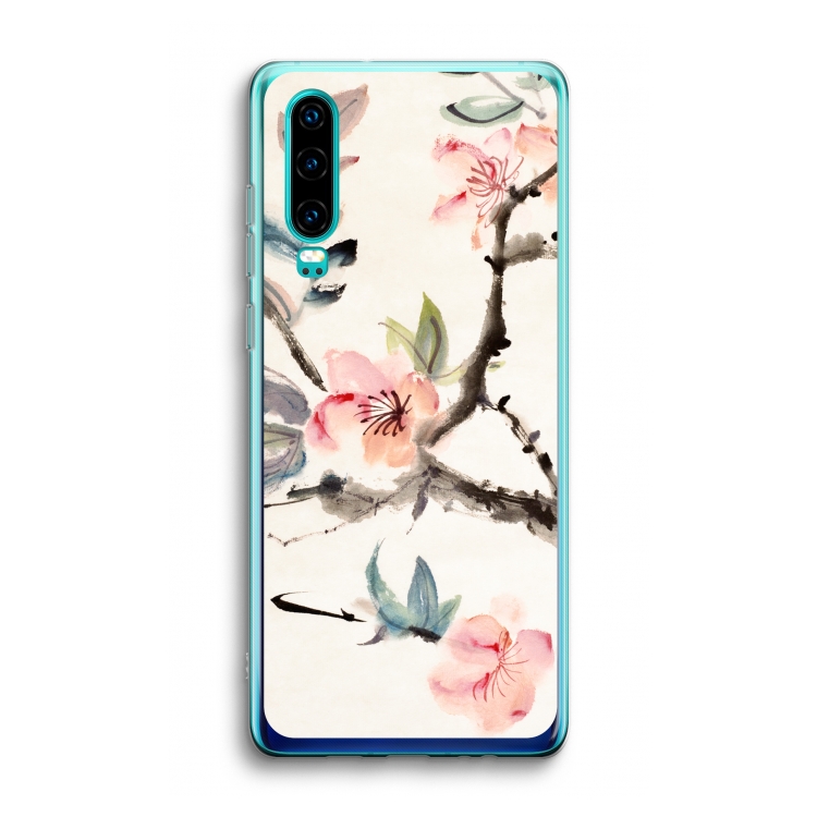 Japanse bloemen: Huawei P30 Transparant Hoesje