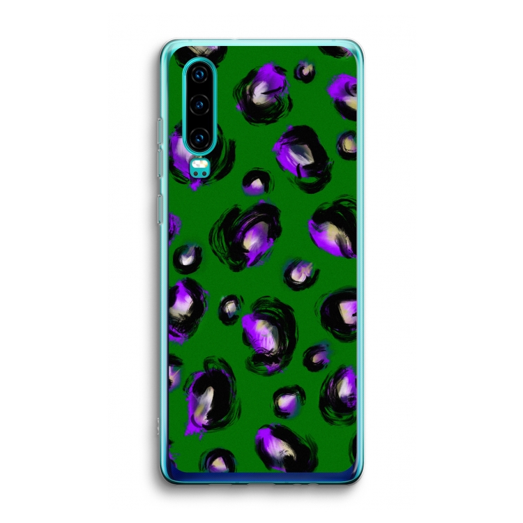 Green Cheetah: Huawei P30 Transparant Hoesje