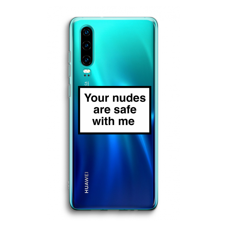 Safe with me: Huawei P30 Transparant Hoesje