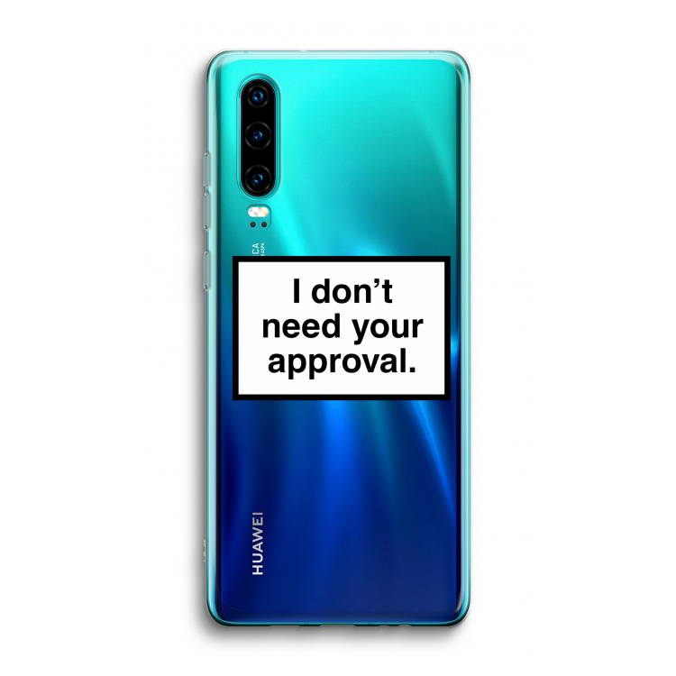 Don't need approval: Huawei P30 Transparant Hoesje