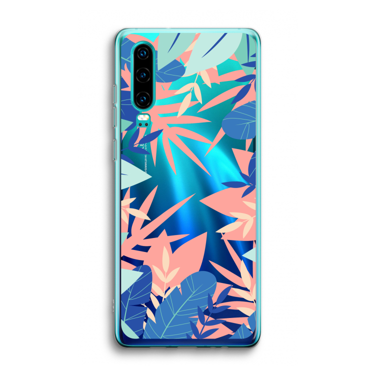 Tropisch: Huawei P30 Transparant Hoesje