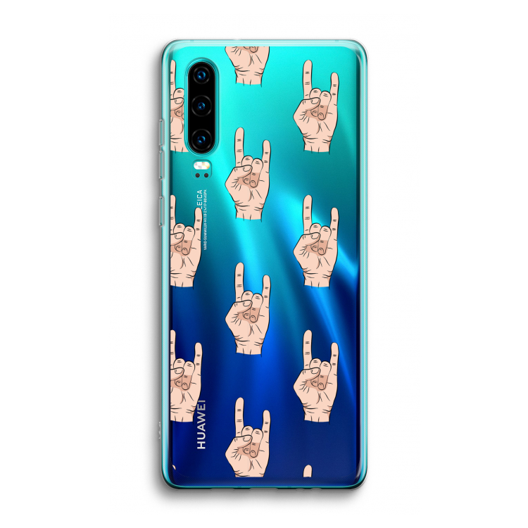 Rock: Huawei P30 Transparant Hoesje