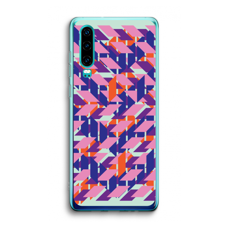 Skew Blush 3: Huawei P30 Transparant Hoesje
