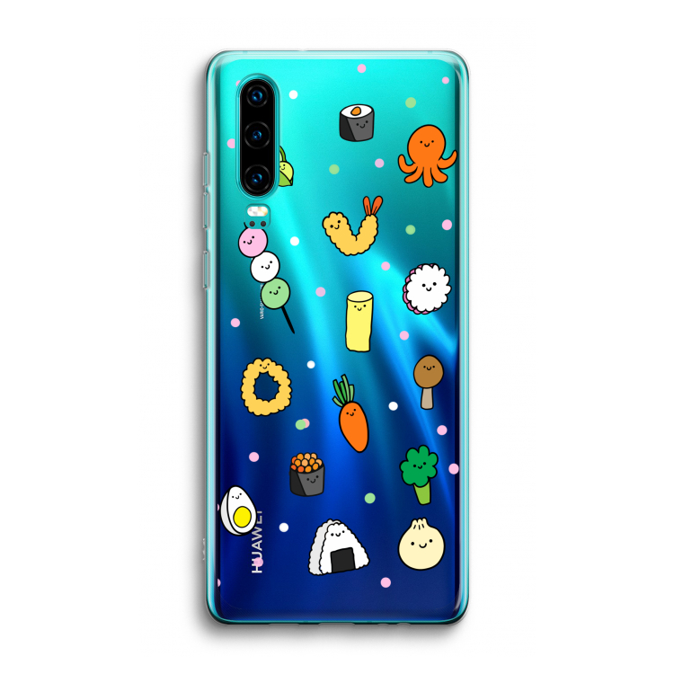 Happy bento friends: Huawei P30 Transparant Hoesje