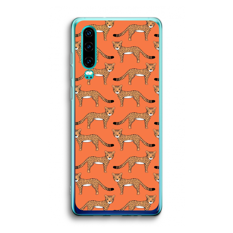 Cheetah: Huawei P30 Transparant Hoesje