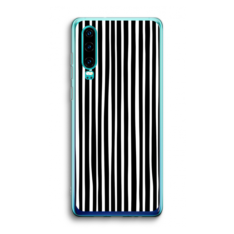 Stripes: Huawei P30 Transparant Hoesje