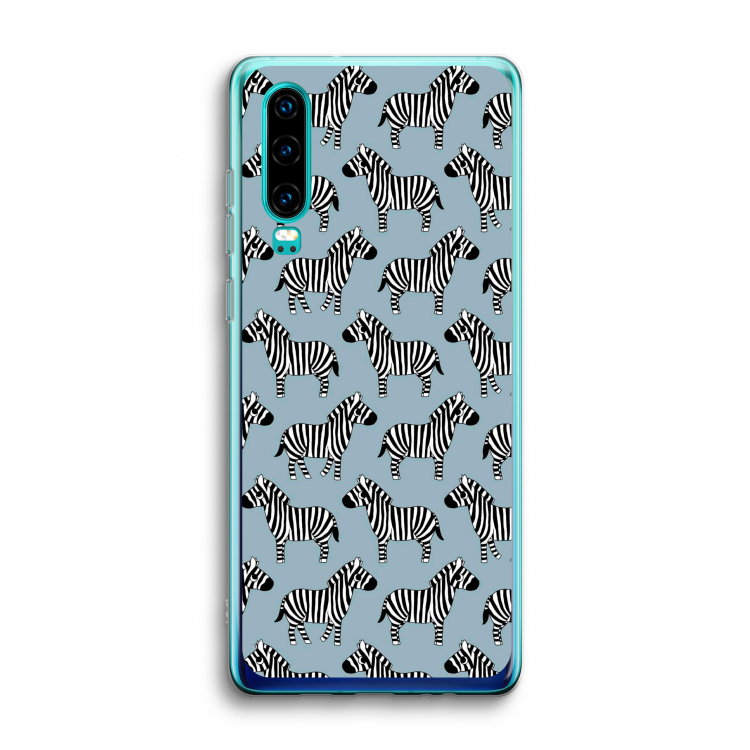 Zebra: Huawei P30 Transparant Hoesje