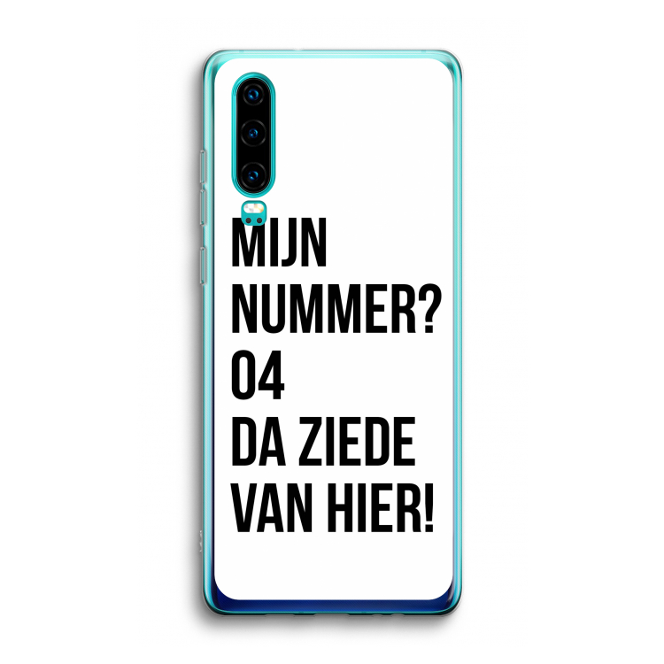 Da ziede van hier: Huawei P30 Transparant Hoesje