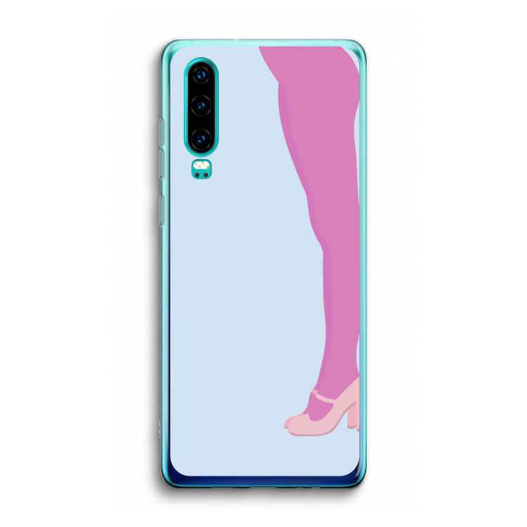 Pink panty: Huawei P30 Transparant Hoesje